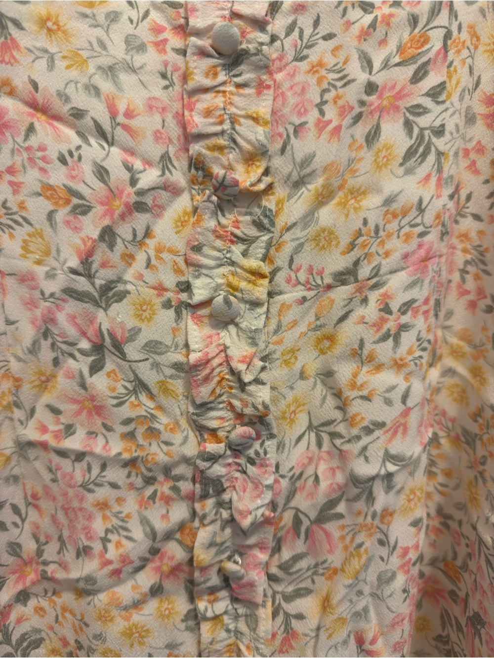 Ever New Floral Midi Dress in Yellow, Pink, Green - Picture 3 of 3